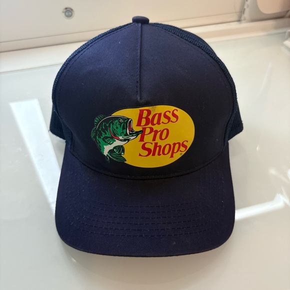 Bass Pro Shops Other - Bass Pro Shops Navy Blue Logo Cap